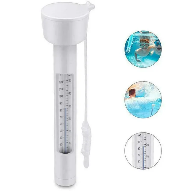 Swimming Pool Floating Thermometer Water Temp  Meter Temperature Gauge Tester Outdoor Equipment Accessories 0-50 Degrees Plastic 5