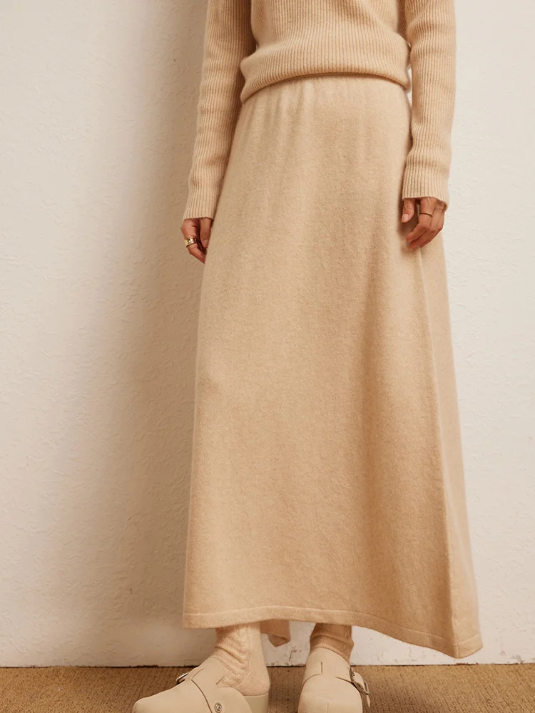 Korean Long Skirt Cashmere Detail 7