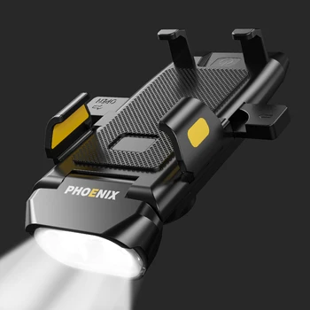 자전거 헤드라이트 보조배터리 손전등, USB 충전, MTB 도로 사이클링 하이라이트, 4 in 1, 500 루멘, 3000mAh 핸들 바
