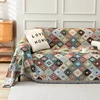 Retro Cotton Linen Sofa Towel Anti Cat Scratch Four Season Universal Sofa Covers for Living Room Boho Style Couch Slipcover Home 2