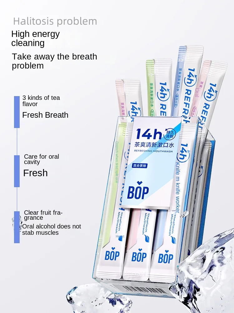 

Tea Fresh Mouthwash Probiotic Long lasting Fresh Breath Portable Strip Mouthwash