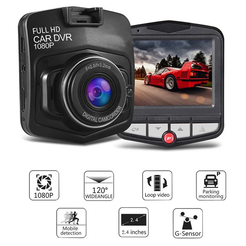 HD Car Dash Cam with Night Vision and Parking Monitor