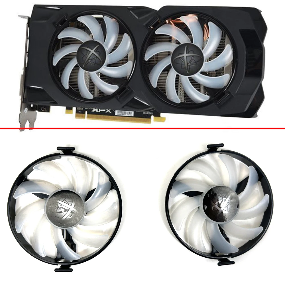 NEW 85MM FDC10U12S9-C AMD RX480 470 580 GPU FAN For XFX  Radeon RX 480 470 470D RS Black Wolf Graphics Card Cooling Fan