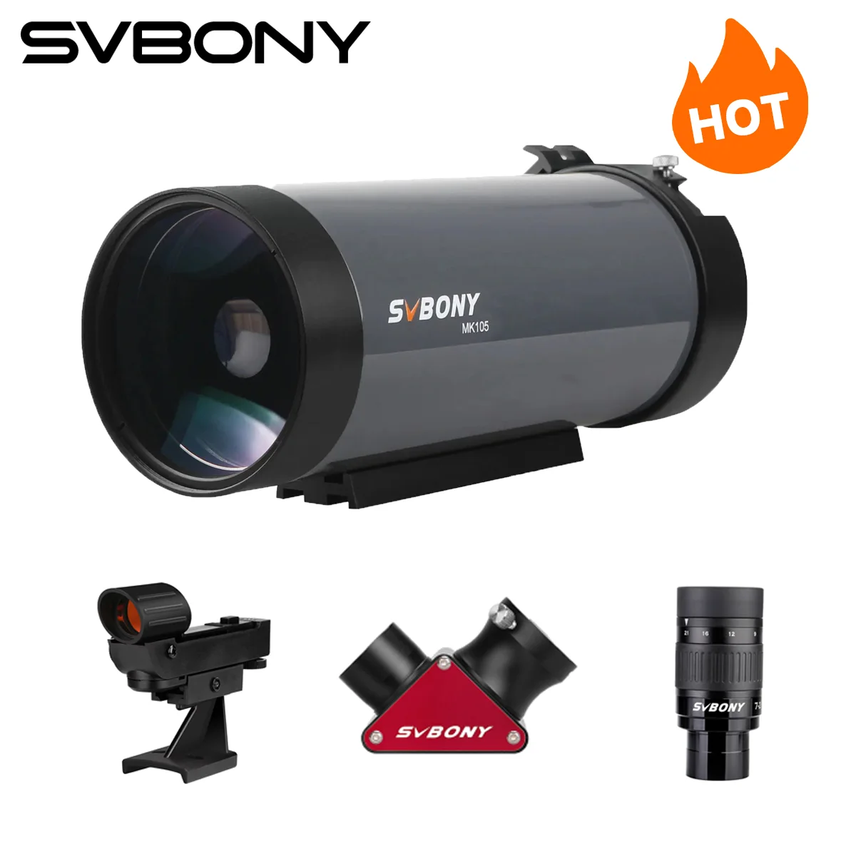 Svbony MK105 망원경 OTA 키트 SV179 레드 도트 파인더 스코프 1.2..
