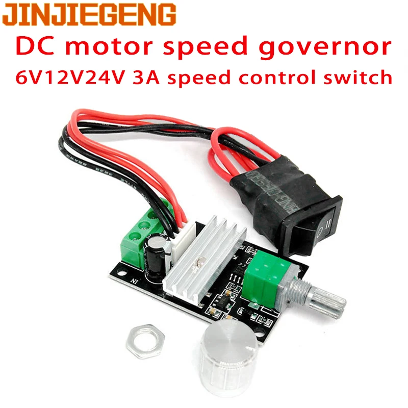 Local Stock  6V 12V 24V 28V 3A 80W DC Motor Speed Control PWM Adjustable Variable Speed Switch Dc Motor Driver 1203 Bk I.861250457