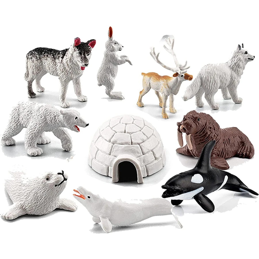Realistic Polar Animal Figures | Mini Figures Polar Animals | Arctic Animals  Figurines - Animal/dinosaur Figures - Aliexpress