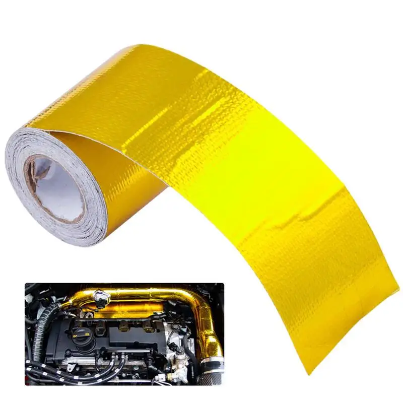 

Клейкая термозащитная Золотая теплозащитная пленка самоклеящаяся термостойкая лента для шланга и изоляционной ленты для автоматического использования