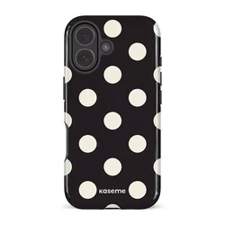 Luxury Clmj Ins Korean Polka Dot Y2K Double - Layer Phone Case for iPhone 14 Plus (FLR - 394Y217B1)