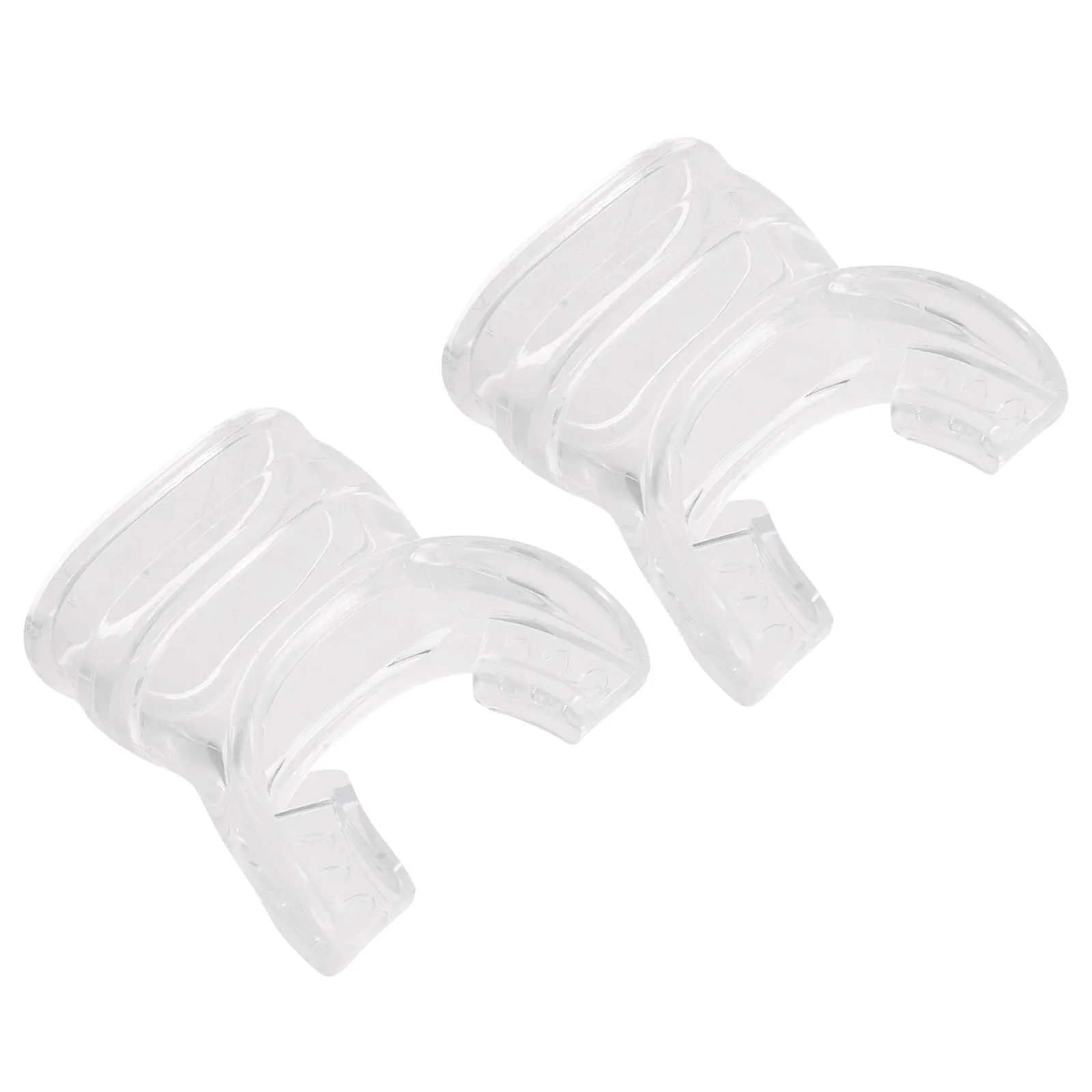 2Pcs 어린이 스노클 마우스피스 부드러운 실리콘 스쿠버 레귤레이터 마우스피스 어린이를 위한 작은 투명 다이빙 교체품 편안한 착용감