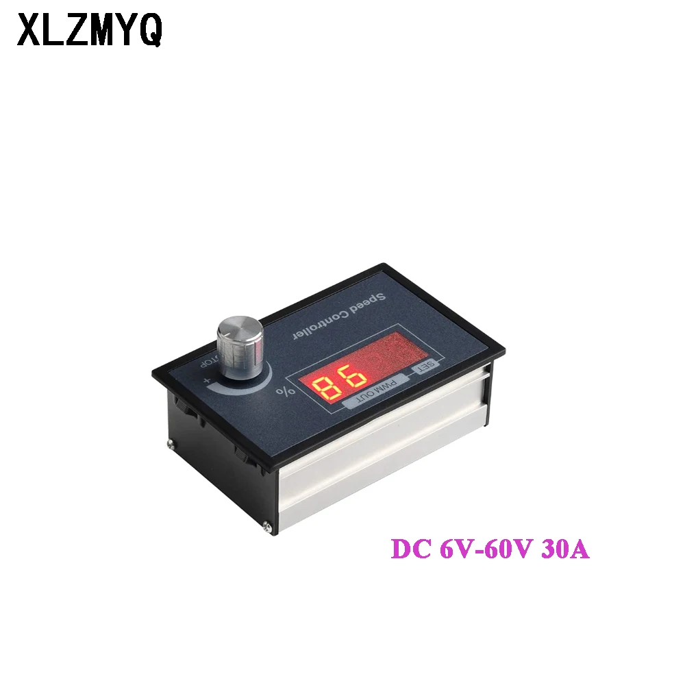 Interruptor de Controle de Velocidade do Motor dc Controlador de Velocidade do Motor Ajustável Frequência de Exibição Digital dc 660v 12v 24v 36v 48v 30a Pwm