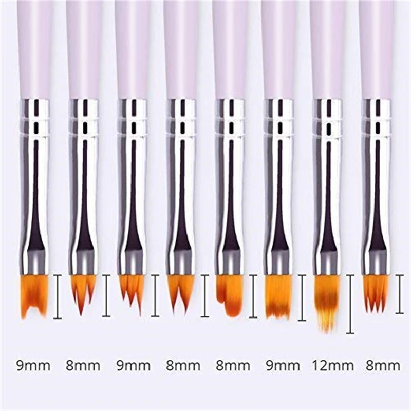 Nail art tools Nail art brushes Nail brushes Gel nail tools 8/15Pcs Nail Art Brushes Set Professional Drawing Pen Gradient Painting Brush UV Gel Flower Painting Tool Manicure Supplies