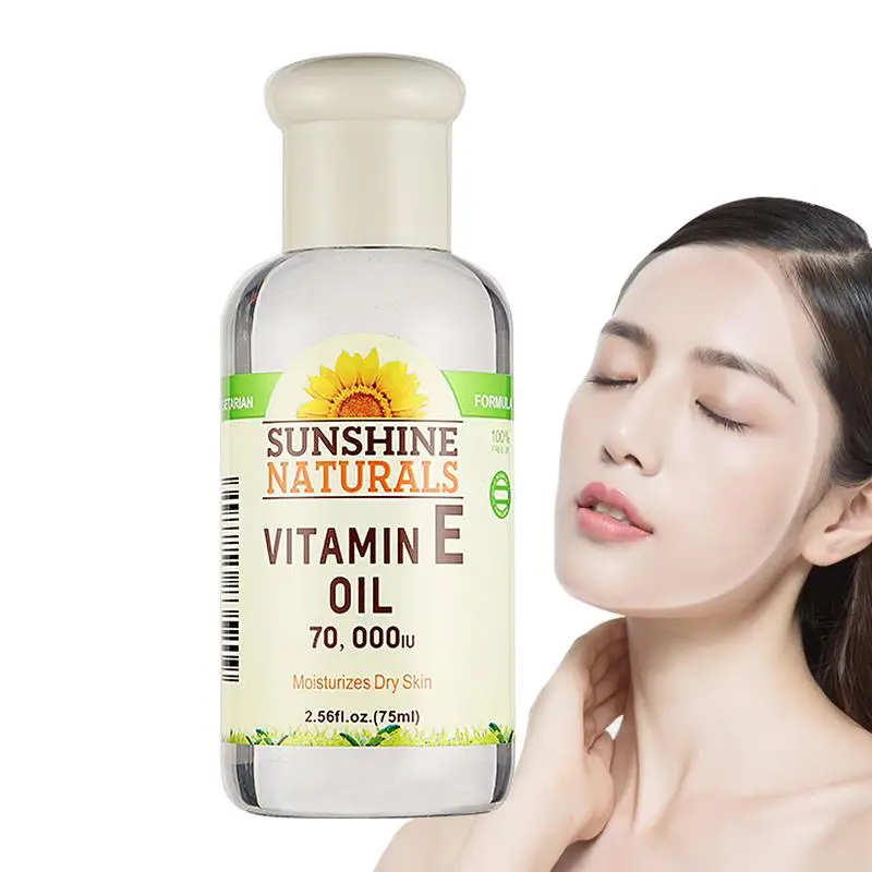 75mlVitaminEOilFaceSerumOilShrinkPoresAntiWrinkleAging