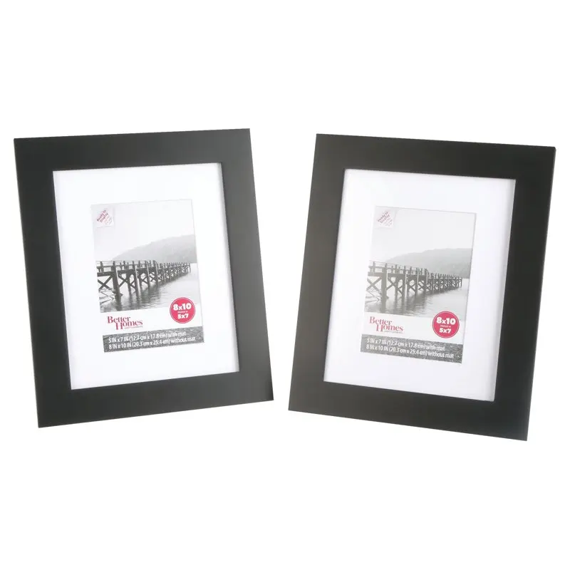 

Широкая черная рамка для фотографий, набор из 2 шт.