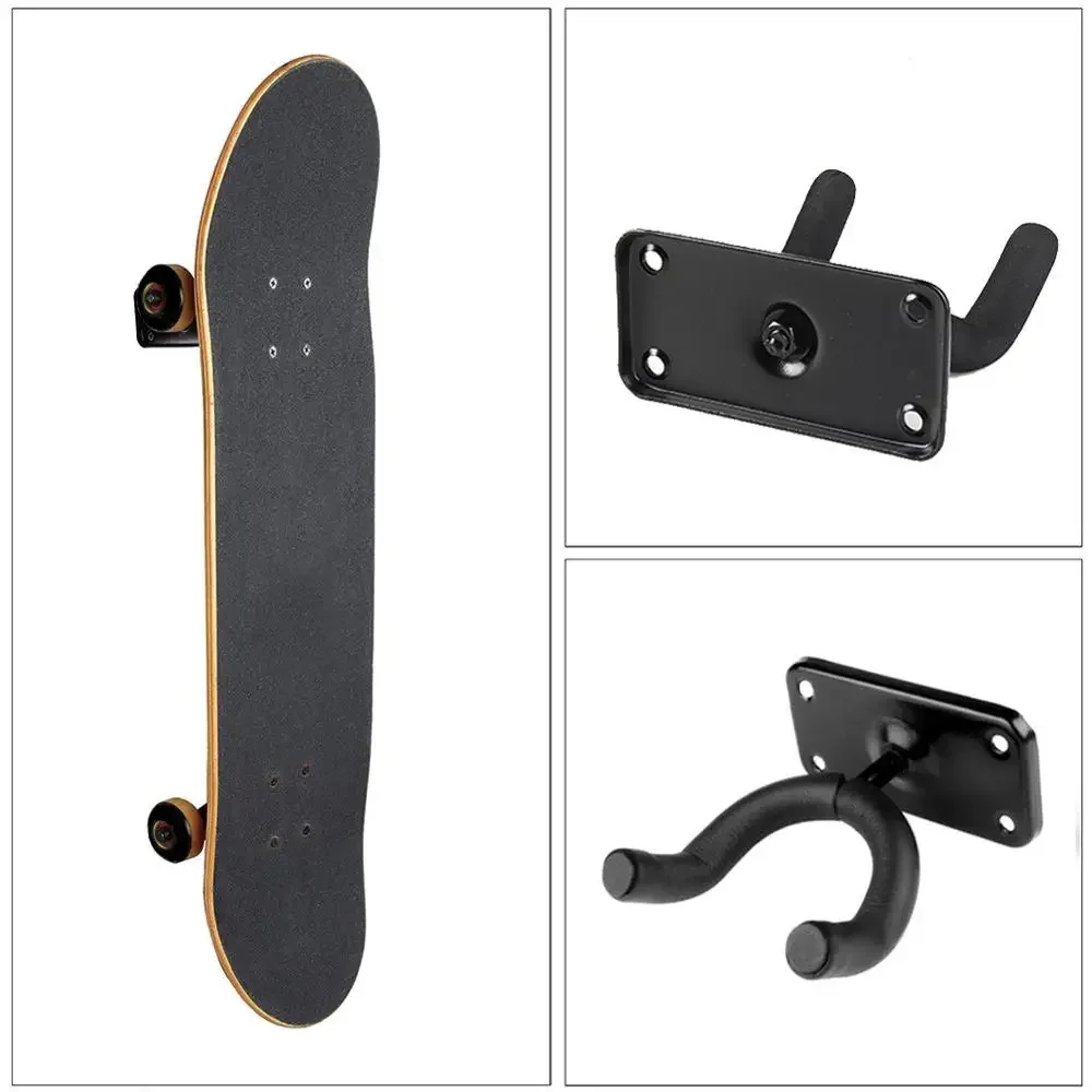 Durable Wall Mount Skateboard Deck Display Wall Mount Horizontal Hanger Rack Stable and Sturdy Longboard Storage Display Rack Skateboard Display Rack