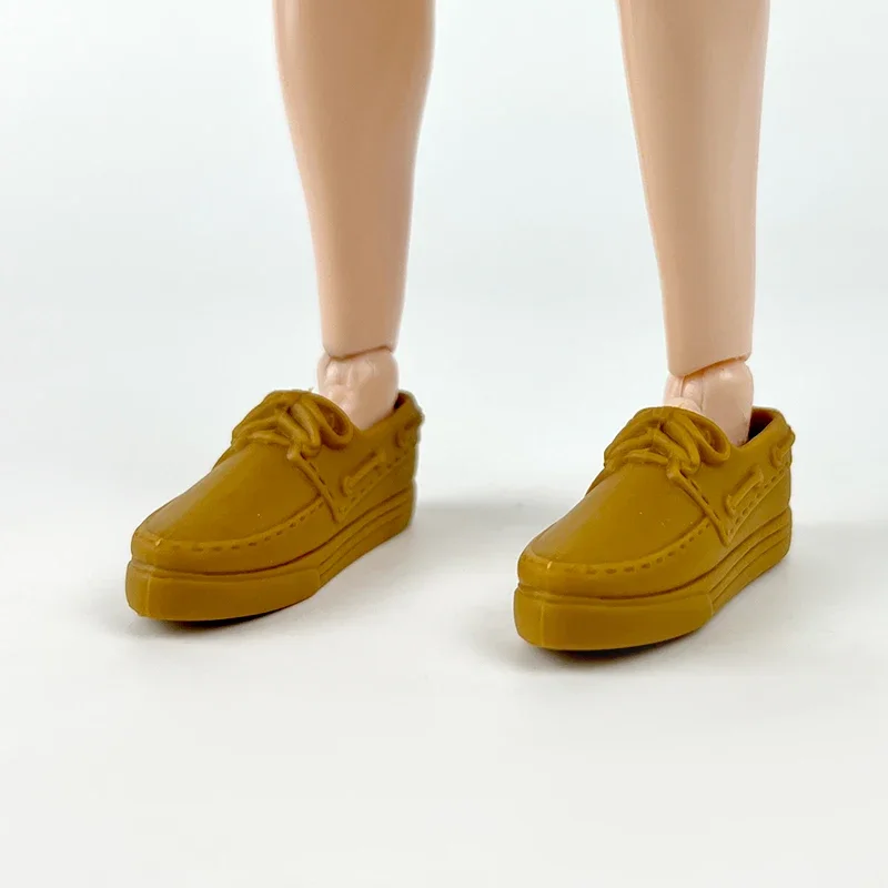 Zapatos de moda marrones para muñecas Ken Boy, zapatillas planas