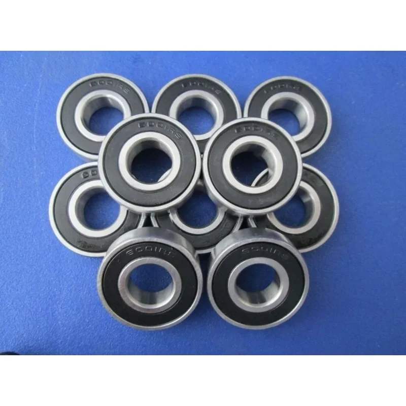 6001 2RS Ball Bearing Double Shielded Miniature Deep Groove Ball Bearing 10Pcs for Skateboard Scooter 3D Printers 12x28x8 mm