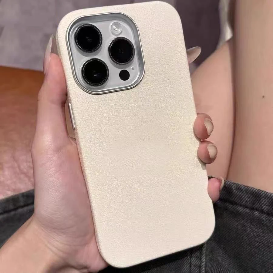 Luxury Matte Cortex Leather Case - Premium Soft & Shockproof Silicone Cover