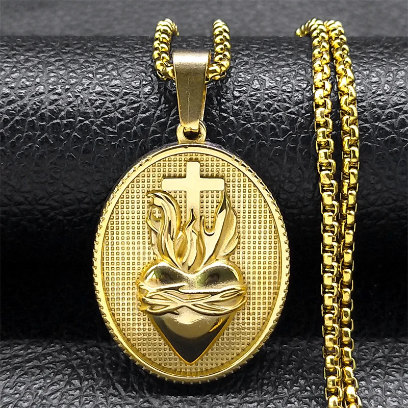 VASSAGO Collana con croce di fede per le donne Collana con ciondolo a forma di croce di Gesù per gli uomini Donne Gioielli religiosi cristiani