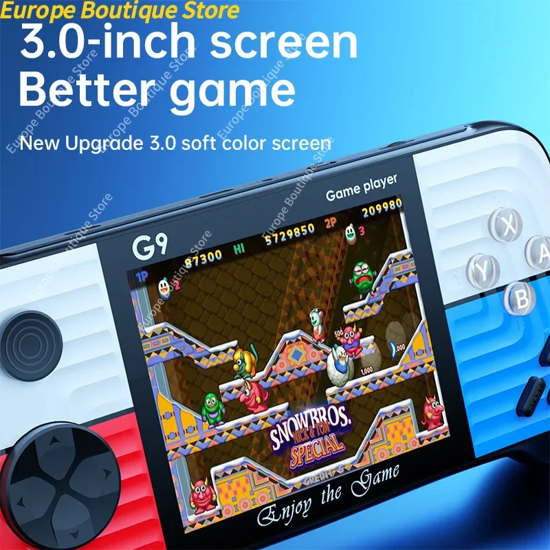 G9 Handheld Game Console Joystick-style Retro Single/Dual Controller Classic 666 Games Portable Nostalgic Student Arcade Console - 4