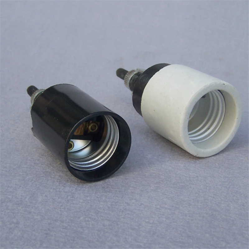 two-way Rotary Switch Ceramic Bakelite Socket E27 Eye Guard Lamp Head Light Accessories lamp holder lamp bulb holder lamp base lamp socket adapter lamp socket extender diy lighting accessories