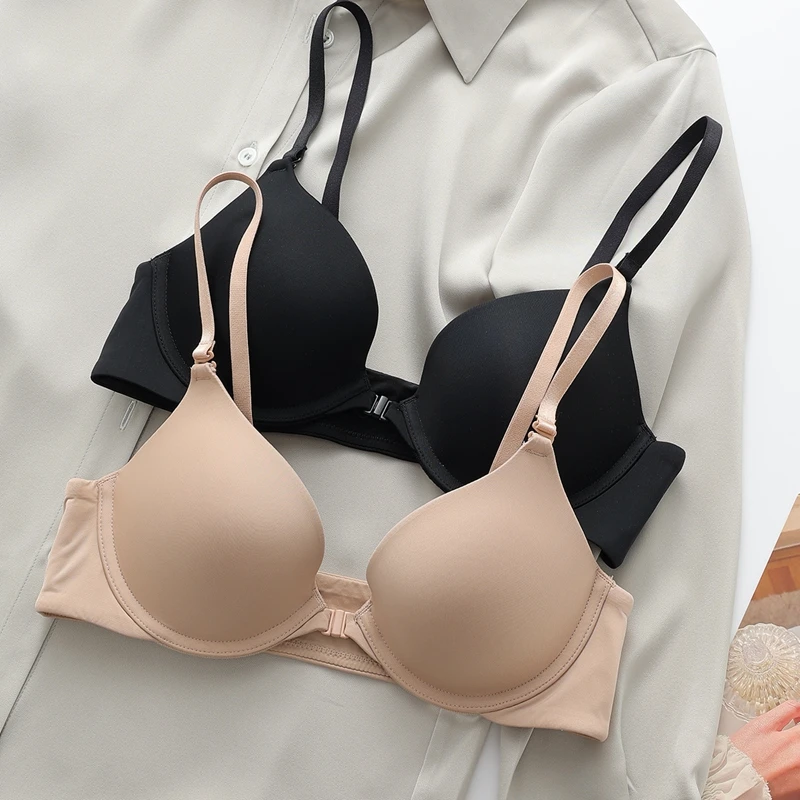 

Sexy Women Push Up Low Cut Lingerie Beauty U Back Bras Plunge Underwear Female Breathable Smooth Bralette Tops with Underwire