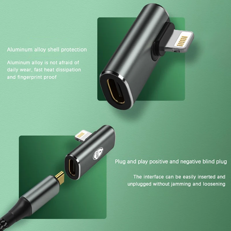 Type-C Female To Lightning Male Multi-Function Adapter 20W Fast Charging Mobile Phone Adapter Ios Extension Converter For iPhone