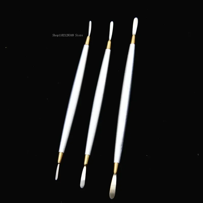 3 Pieces/set Ultra Light Clay Double Head Open Eye Knife Stainless Steel Copper Head Spatula Handmade DIY Clay Sculpture Tools