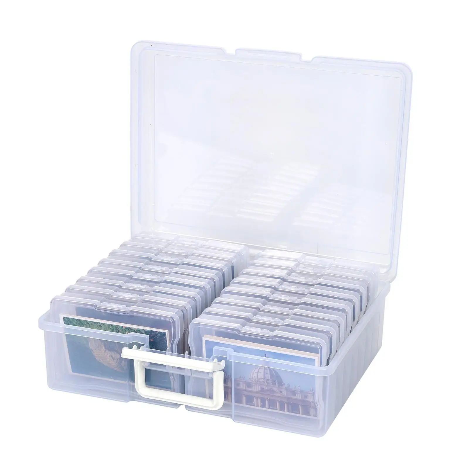 Photo Storage Box 4x6" Crafts Seeds Stickers Cards Case Container