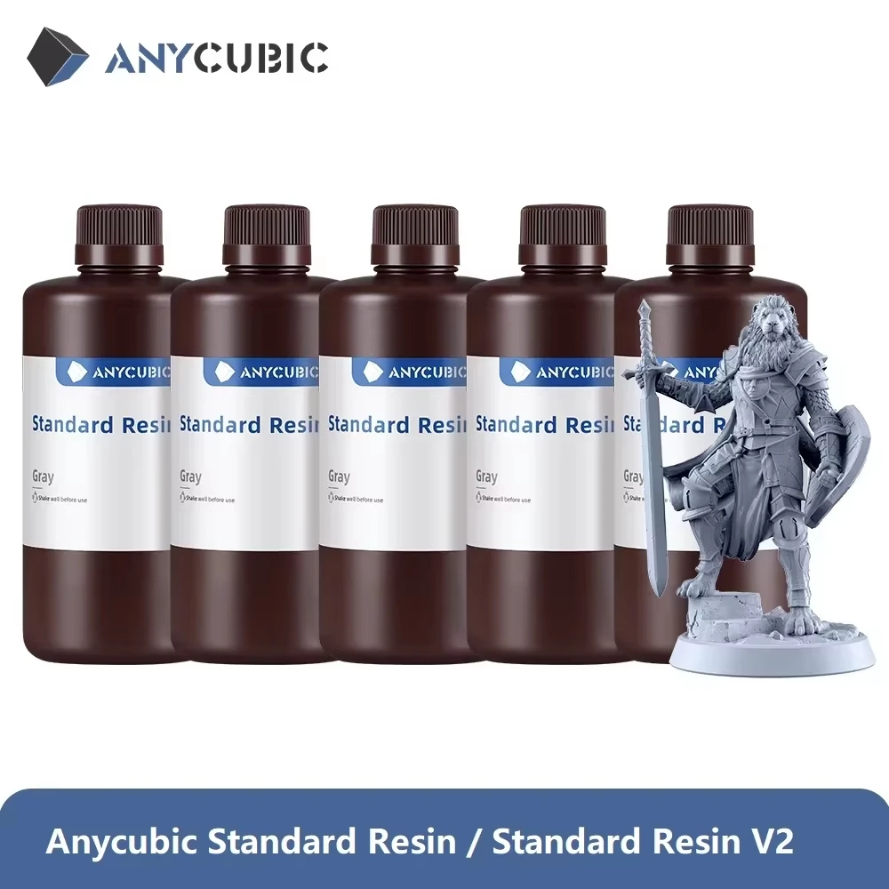 Anycúbico 5kg/10kg 405nm resina padrão uv/resina v2 padrão para impressora 3d fóton mono 4 resina de impressão 3d resina sensível uv