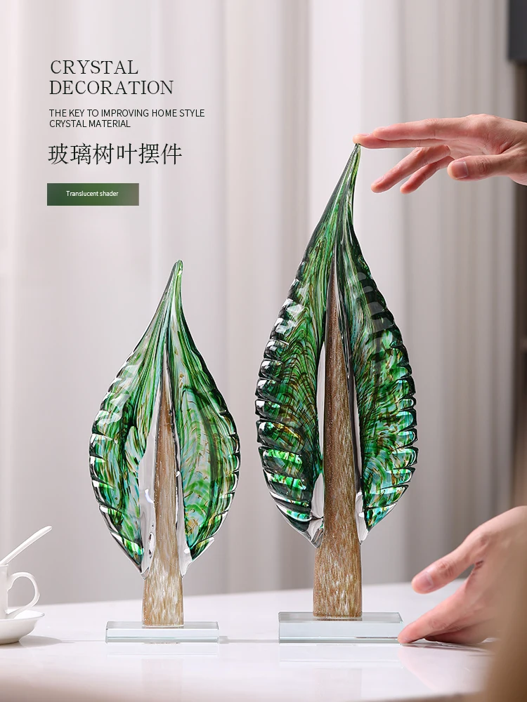 

Light luxury desktop glass ornaments, TV cabinets, wine cabinets, entrances, home accessories, living rooms, modern decorations,