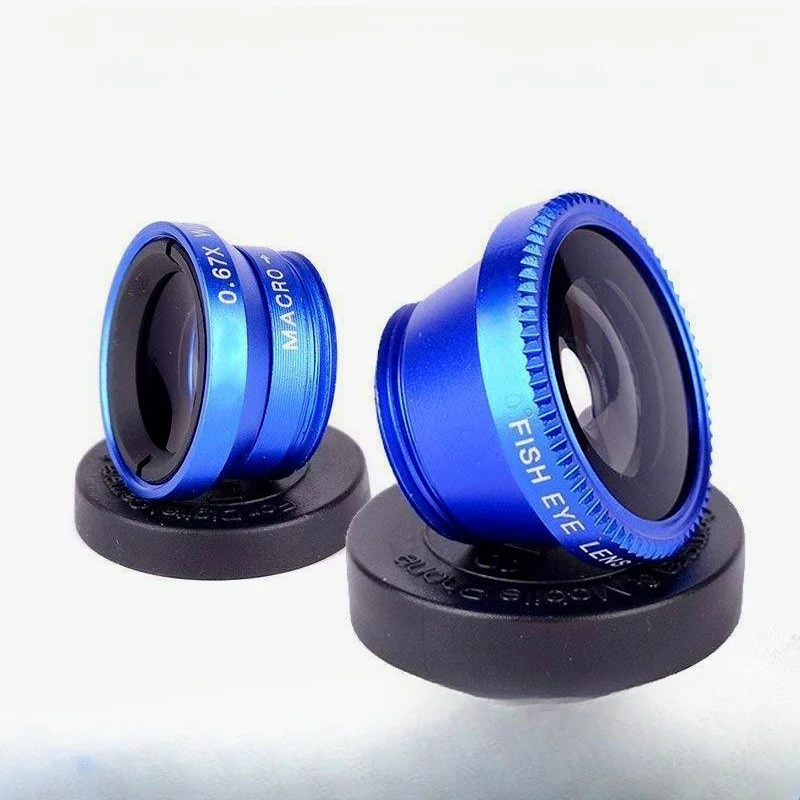 Phone Fisheye Lens Three in One Phone Lens Magnifying Glass