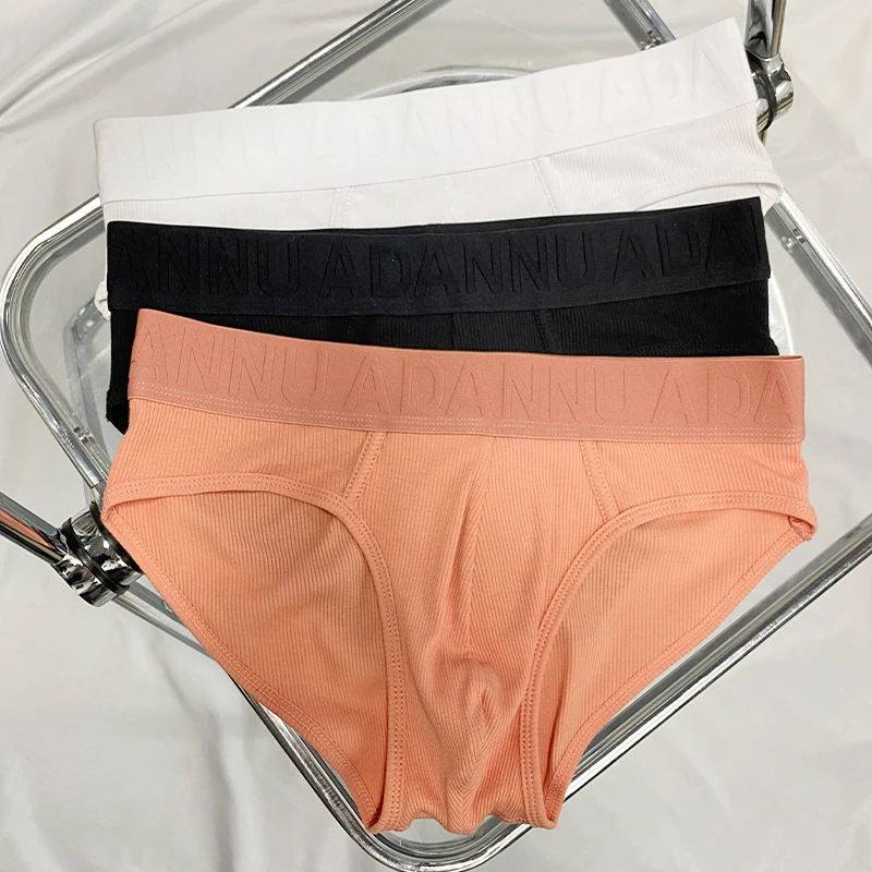 OriginalADANNUBrandBriefsMensKnittedCottonTrianglePantiesSexyClothesforMen
