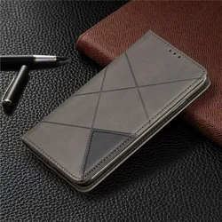 Magnetic Wallet Leather Flip Phone Cover for Redmi A3 (A3x) (GRAY)