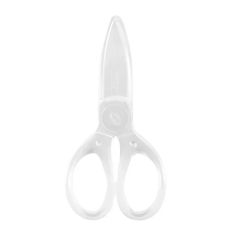 투명 플라스틱 컬러 안전 가위, 학생 DIY 종이 절단, 학용품