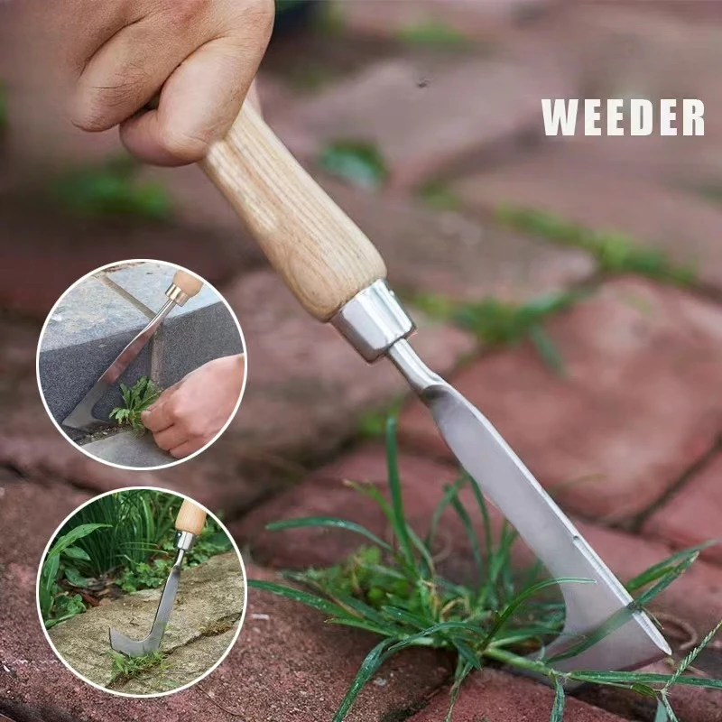 

Gardening Tools Paver Weed Puller Tool Removal Lawn Tools Grass Cutter Driveway Weeds Puller for Farm Right Angle Sickle