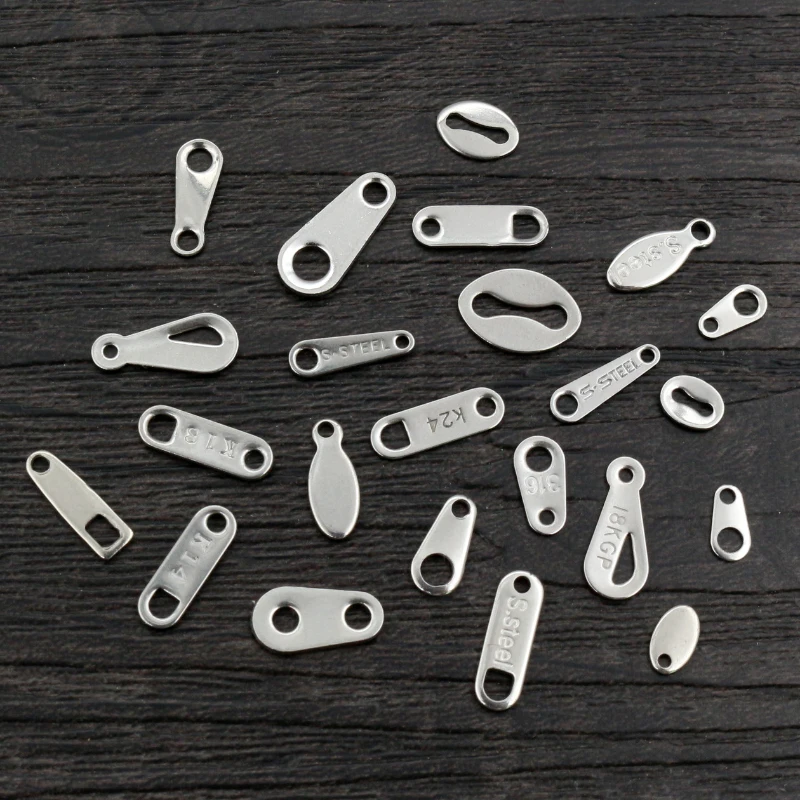 100pcs Kein Verblassen Charms 316 Edelstahl Kleine Charms handmade Handwerk Anhänger DIY Schmuck Halskette, Die Entdeckungen Zubehör