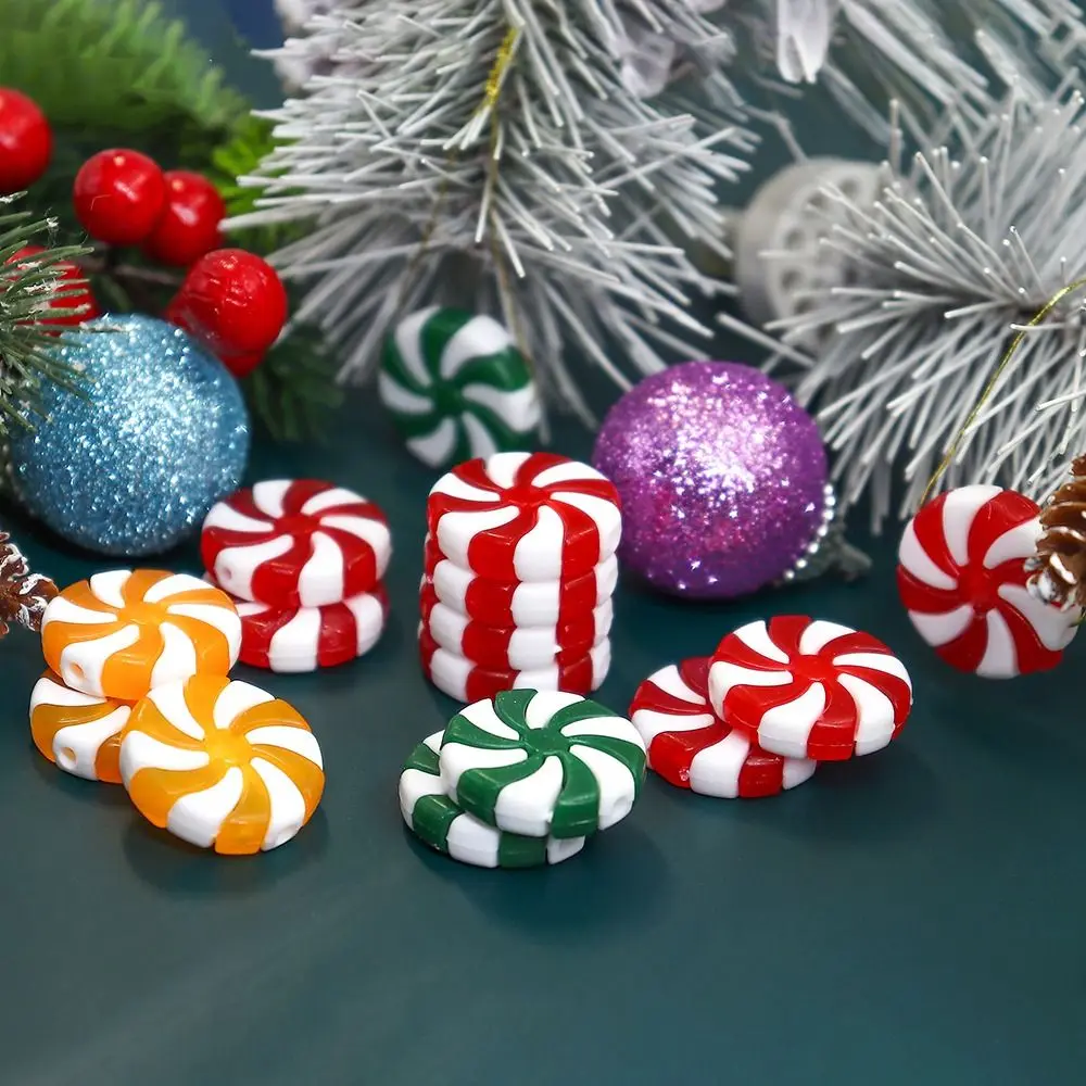 Adornos Navideños De Caramelo Rizado, Palitos Rojos Y Blancos Piruletas Para Decoracion De Arbol De Navidad Manualidades Para El Hogar Fiesta 24 36 50 Piezas