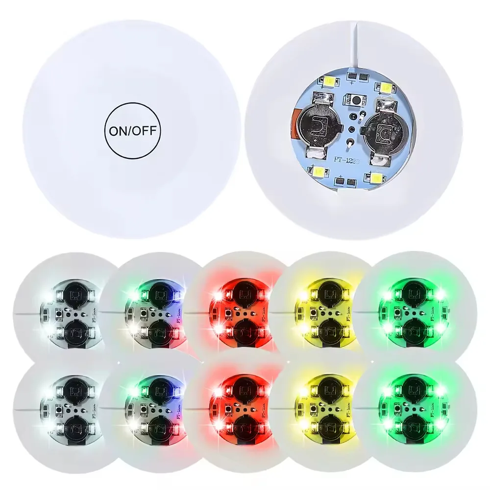 1-200PCS LED Coaster Lights Colorful Glowing Wine Bottle Stickers Bar Wedding Party Lighting Glowing Wine Bottle Stickers 4