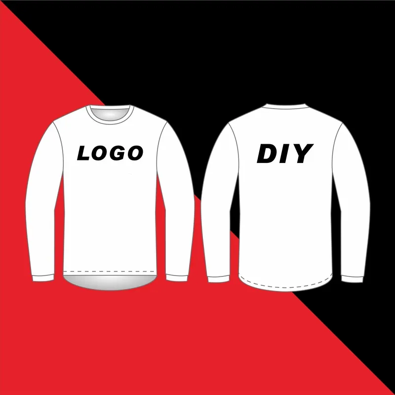 DIY Custom Jersey MTB Motorcycle Clothing Cycling Jerseys Moto Bike Motocross BMX T-Shirt Quick Drying Long Sleeve Bicycles