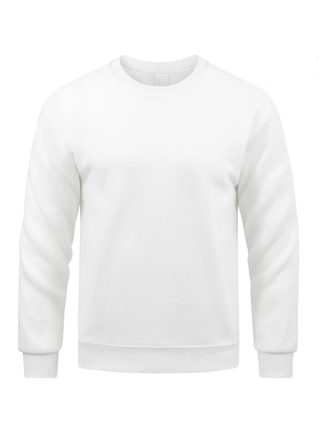 Man'S Fleece Soft Top Street All-Match Pullovers Comfortable Basics Sweatshirts Autumn Casual Sportswears Daily Sport Clothing