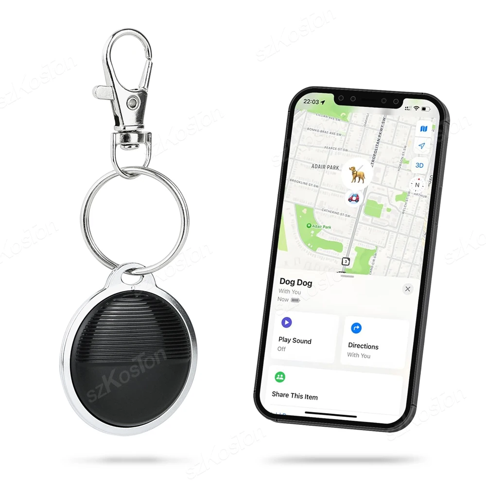 Compact GPS Tracker Smart Tag with Anti-Loss Alarm and Locator Features