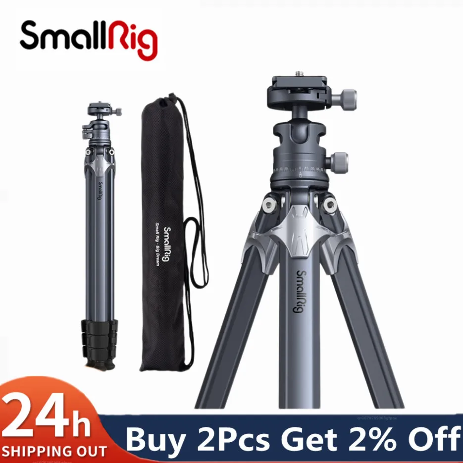 Smallrig-軽量トラベル三脚AP-01,構造,360ボールヘッド,クイック  