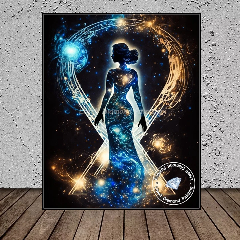 Fantasy Starry Night Star Zodiac Sign Diamond Painting Art Twelve Constellation Astrology Animal Crystal Cross Stitch Room Decor