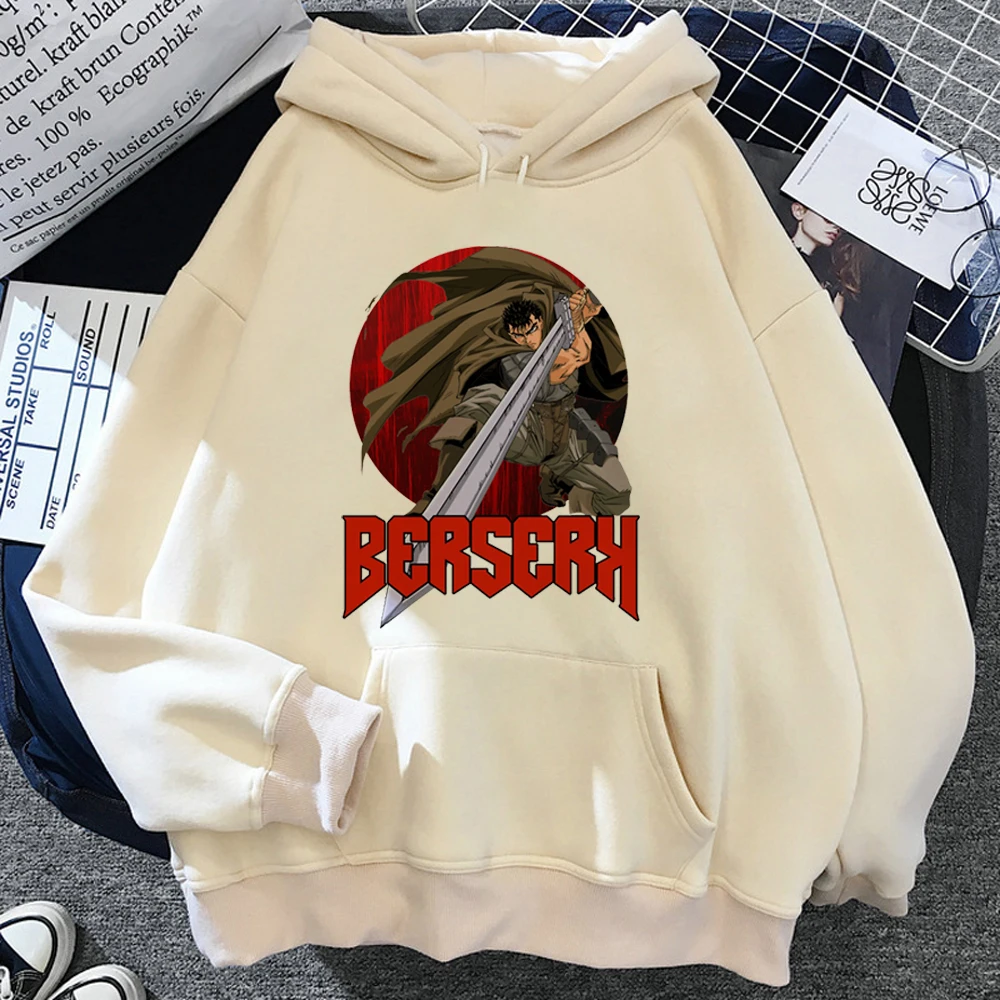 

Зимние женские толстовки Berserk с капюшоном в стиле аниме