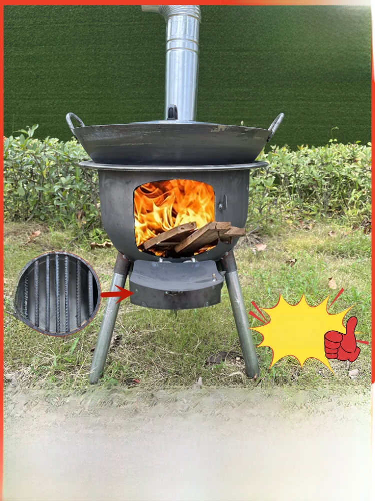 New Sle Rural Home Wood Burning Stove Portable Outdoor Large Pot Stove el Stove Equipment und Pot Stove