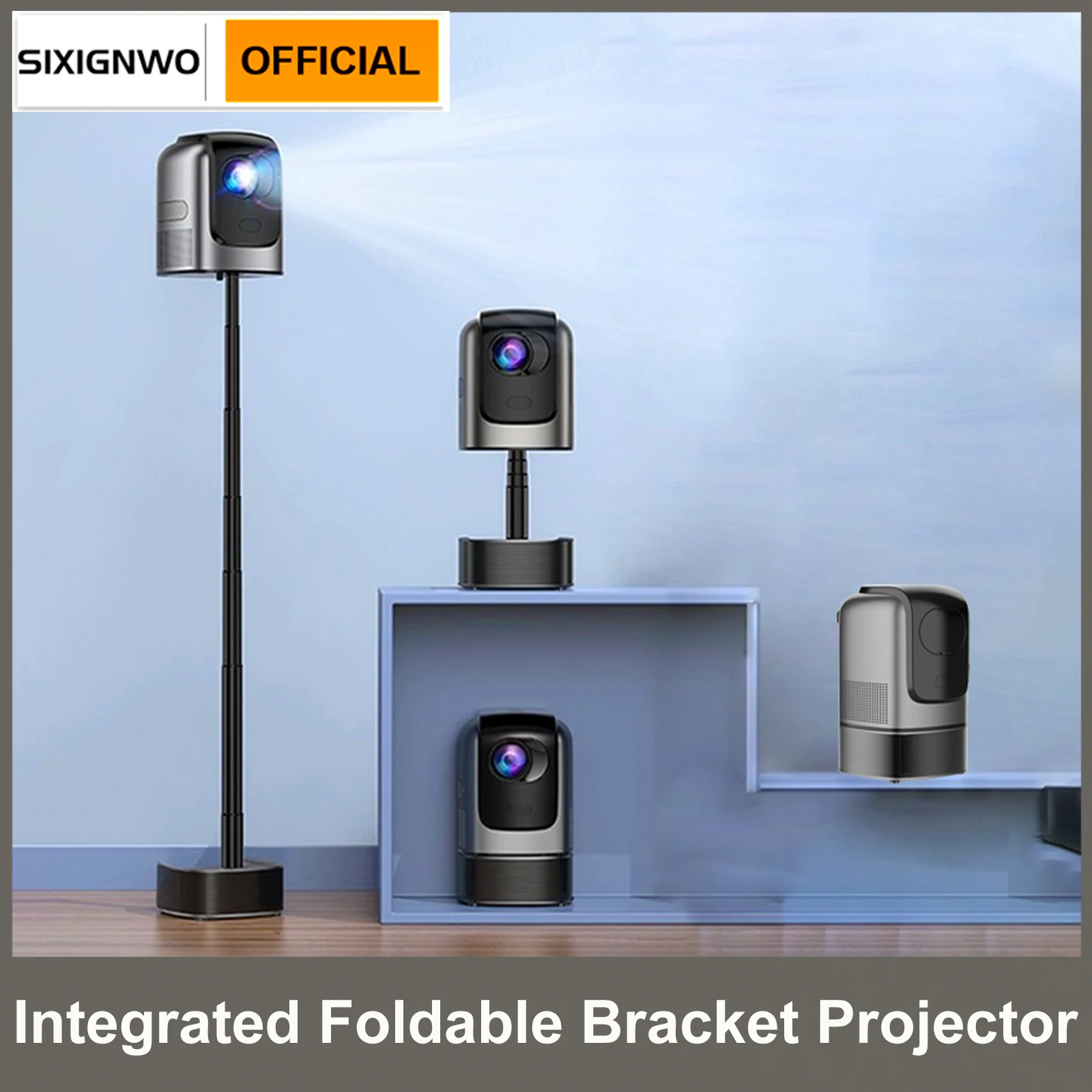 

Full HD складной кронштейн карданный умный проектор 4K видео домашний кинотеатр с автофокусом проектор Android 3D портативный проектор