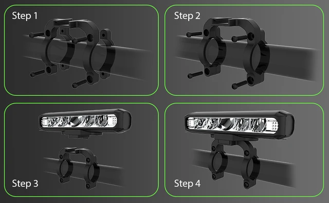 Luce Anteriore Bici Luci Bici Ricaricabili 1500LM 4500mAh Tipo-C