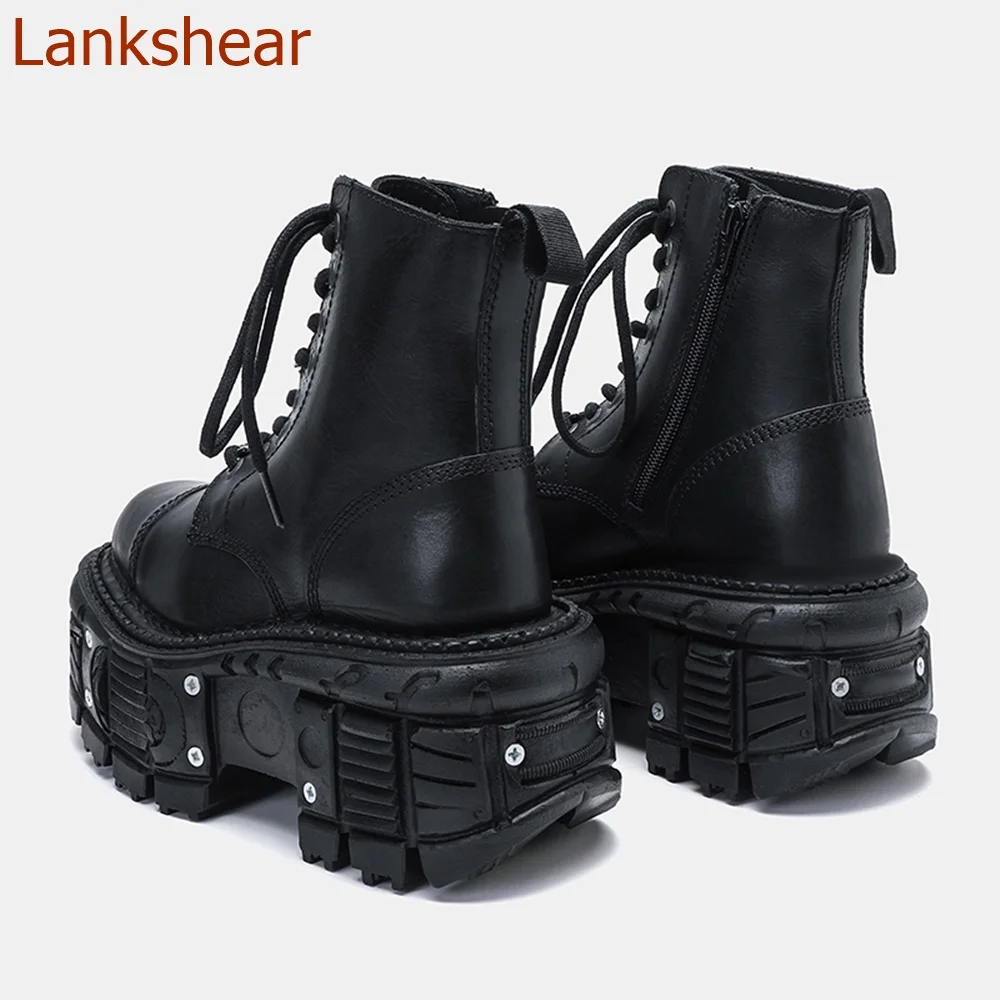 Round Toe Flat Sole Women Boots Thick Sole Cross Tied Fashion Casual Comfortable Ankle Sexy Party Women Shoes 2024 New Arrivals