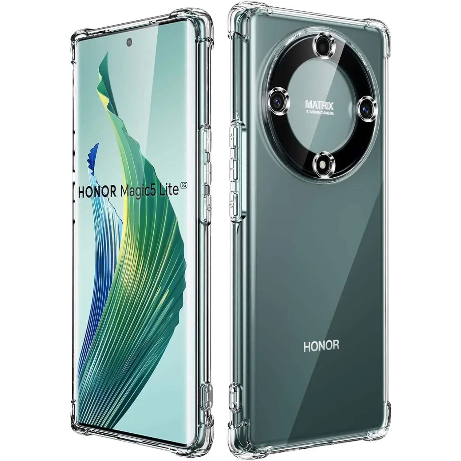HualuBro Funda Tipo Cartera Para Honor Magic6 Lite/Magic 6 Lite 5G, Funda Magnética De Piel Sintética Con Tapa Para Teléfono, Con Ranuras Para Tarjetas, Soporte De TPU A Prueba De Golpes