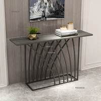Iron Slate Console Tables